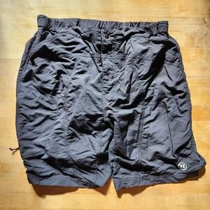 REI Novara Padded Cycling Shorts Mens L Mountain Bike MTB Elastic Black Ripstop